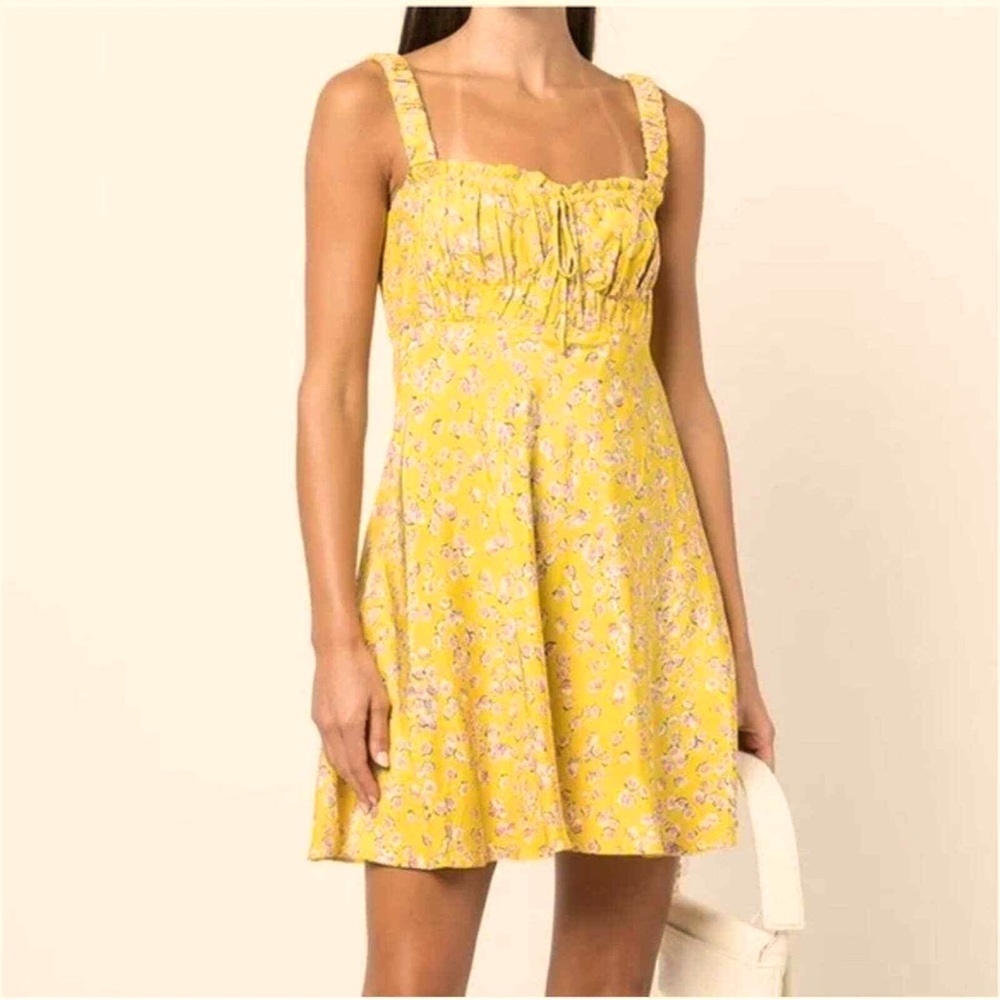 Nicholas “Simie” dress, yellow floral, size 2, NWT